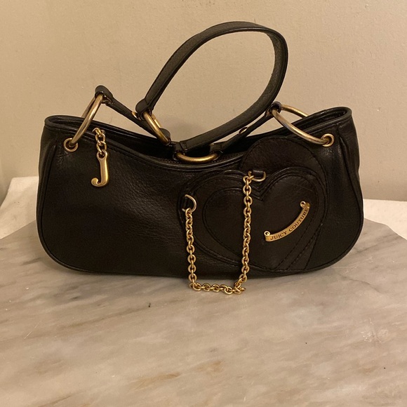 Juicy Couture Handbags - Juicy Couture Y2 K leather shoulder bag